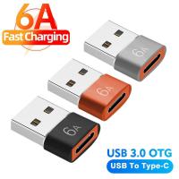 ราคา 6a Type C ตัวเมีย เป็น USB A ตัวผู้ OTG อะแดปเตอร์ / ตัวแปลง USB-C สําหรับ Macbook อะแดปเตอร์เชื่อมต่อสายเคเบิลโทรศัพท์ Android (16026535361)