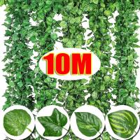 ราคา สีเขียวไม้เลื้อยใบแขวนเถา-ประดิษฐ์ใบพวงมาลัยผ้าไหมแขวนผนังเถา-บ้านสวนตกแต่งงานแต่งงาน ทําเอง พวงหรีดปลอมใบ (29623167895)