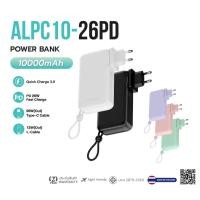 ราคา ALPHA (ALPC10-26PD) 3 IN 1 POWER BANK ,CHARGER+POWER BANK +CABLE 10000 MAH (29458877204)