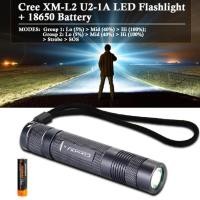 ราคา Convoy ไฟฉาย 490LM Gray S2+ Cree XM-L2 LED Flashlight Lamp Cool White 6500-7000K + 18650 Battery LD566 (1256466088)