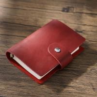 ราคา Genodern สมุดโน้ตบุ๊ก สมุดจดบันทึก ปกหนังวัวแท้ ขนาดเล็ก A8 แบบพกพา (16997133567)