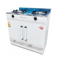 ราคา Lucky flame เตาแก๊สตู้ 2หัว มีช่องวางขวดเครื่องปรุง HQ-204 (55008816)