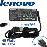 ราคา Lenovo Adapter ของแท้ 20V/2.25A 45W หัว USB สายชาร์จ เลอโนโว่ อะแดปเตอร์, สายชาร์จ Lenovo (1566755657)