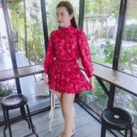 ราคา ชุดเซต เสื้อคอเต่า+กระโปรงอัดพลีท มือ2 (2299957565)