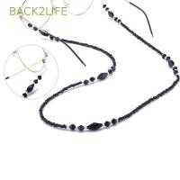 ราคา BACK2LIFE สายคล้องแว่นตา แต่งลูกปัด สีดำ แฟชั่นสำหรับผู้หญิง (2716680986)