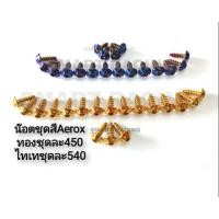 ราคา น็อตชุดสี AEROX ปี 2015-2022 / GRAND FILANO ปี 2015-2022 (น็อต 18 ตัว) น็อตเฟรมทั้งคัน (6318016942)