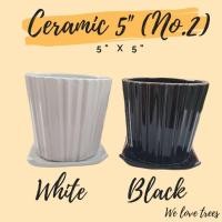 ราคา กระถางเซรามิค 5 นิ้ว (แบบที่ 2) (9606908330)