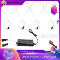 ราคา [ในสต็อก] 4 ชิ้นไฟหน้าสีขาว CCFL LED Angel Eyes ชุด Halo แหวน DRL ไฟเลี้ยว CCFL ไฟหน้าโคมไฟสําหรับ E36 E46 E39 E38 (26218445307)