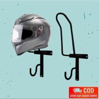 ราคา Gantungan Helmet rack - ชั้นวางหมวกกันน็อคอเนกประสงค์ - ที่แขวนหมวกกันน็อคติดผนัง (28302689527)