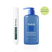 ราคา Vivelab Hair Scalp and Brow Ampoule 15ml + Active Biotin Peptide Solution Scalp Shampoo 550ml (27163754448)