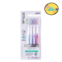 ราคา (เซต/4ชิ้น) Skynlab Slim Soft Toothbrush สกินแล็บ สลิม ซอฟต์ แปรงสีฟัน (27672158206)