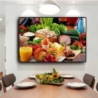 ราคา 1 Piece Poster Vegetables Bread Fruits Kitchen Canvas Painting Cuadros Restaurant Posters and Prints Home Wall Art Food Picture Living Room (27205630301)