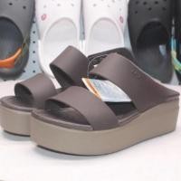 ราคา crocs มีส้น size 38” สีน้ำตาล (24338161121)