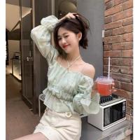 ราคา เสื้อแขนยาวปาดไหล่ ผ้าวิ้งๆคิ้วววมากก (18023193392)