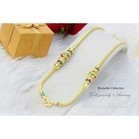 ราคา สร้อยคอลงยา หุ้มทองคำแท้ 5 ไมครอน (2213802940)
