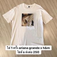 ราคา Used once h&m ariana grande size S (4438910405)