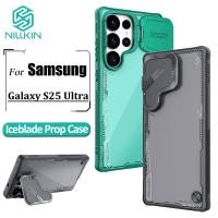 ราคา Nillkin Iceblade Prop Case สําหรับ Samsung Galaxy S25 Ultra เคสโทรศัพท์แบบฝาพับเลนส์ป้องกันปกหลัง (27923256202)