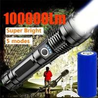 ราคา High Power LED Flashlight Rechargeable Torch Tactical Lantern Ultra Powerful Flashlight With USB Charging Outdoor (25336523350)