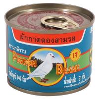 ราคา Pigeon ตรานกพิราบ ผักกาดดองสามรส กระป๋องฝาดึง ขนาด 140 กรัม (8850035030419) (9454232951)