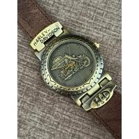 ราคา ขายนาฬิกาหน้าเหรียญรูปรถ Harley 3D ทหารเกียร์มือไซด์คาร์ vintage watch harley davidson (29869414627)