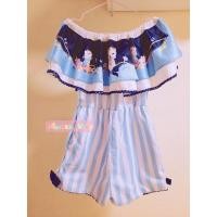 ราคา จั้มสั้นน้องแมว จั้มสั้นปาดไหล่ใหม่กริ๊บ (9961856780)