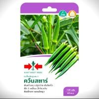 ราคา เมล็ดพันธ์ุ กระเจี๊ยบเขียวลูกผสม F1 ควีนสตาร์ #ศรแดง (933949490)