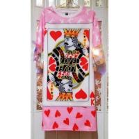 ราคา เดรสลายไพ่ (Size สาวอวบ) (17113337629)