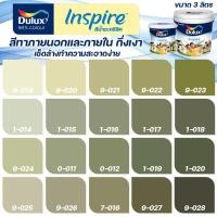 ราคา ICI Dulux สีเขียว อินสไปร์ กึ่งเงา ขนาด 3L สีทาบ้าน สีน้ำ สีทาภายใน สีทาภายนอก เช็ดล้างทำความสะอาดได้ ICI (5036473236)