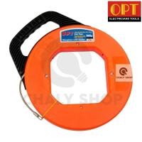 ราคา "OPT" BW0445 ฟิชเทปหุ้ม ฟิชเทปพร้อมตลับ (FISH TAPE) ลวดนำสายไฟ ความยาว 45 เมตร (10224919055)
