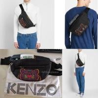 ราคา KENZO Belt bag กระเป๋าคาดอก คาดเอว รุ่นใหม่สีดำลายหน้าเสือ (3101796987)