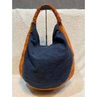 ราคา UIN DONN แบรนด์แท้มือสองนำเข้า กระเป๋าผ้าแต่งด้วยหนังแท้ งานวินเทจ มือสองนำเข้า (28709234814)