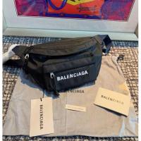 ราคา Balenciaga มือสองสีดำผ้าใบไนลอนโลโก้กระเป๋าเอวกระเป๋าหน้าอก 180613 กระเป๋าสะพายข้างกระเป๋าสะพายในสต (29120853885)