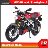 ราคา โมเดลรถบิ๊กไบค์ DUCATI mod. Streetfighter S สีแดงดำ (Scale 1:12) โมเดลดูคาติ ประกอบสำเร็จ พร้อมตั้งโชว์ Maisto (81438602)