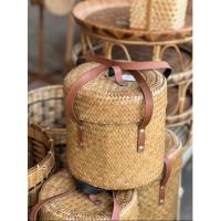 ราคา กระเป๋าสานกระจูดทรงถัง (24461806953)