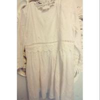 ราคา เดรสสั้น zara trf สีขาว size M มือสอง ของแท้ (6544504583)