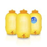 ราคา ถังน้ำ ถังน้ำดื่ม PET ขนาด 25 ลิตร ถังน้ำมีก๊อกพร้อมหูหิ้ว/ชุด 3 ใบ (23943033898)