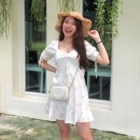ราคา เดรสขาวลายเชอรี่เหลือง (2340441960)