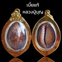 ราคา K004 เบี้ยแก้ หลวงปู่บุญ วัดกลางบางแก้ว จ.นครปฐม ขนาด 2.5X4.5 ซม. กรอบพระ ทองไมครอน (24509106098)