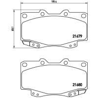 ราคา ผ้าดิสเบรคหน้า TOYOTA VIGO Open Cab 4WD 4X4 Prerunner 2WD 4X2 ยกสูง FORTUNER 4WD 4X4 2004-2015 NTN (21814163420)