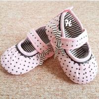 ราคา รองเท้าเด็ก พื้นยาง สีชมพู polkadot (12671040)