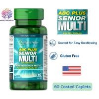 ราคา Puritan's Pride ABC Plus Senior Multi วิตามินรวมสูตรสำหรับผู้สูงอายุ 60 Caplets ของแท้นำเข้าจากอเมริกา (22714133113)