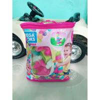 ราคา Mega Bloks First Builders Big Building Bag 60 pc sPink บล็อกเมก้า ชุดตัวต่อ ฝึกหัดแรกเริ่ม ถุงใหญ่ ตัวต่อกว่า60ชิ้น (25281634634)