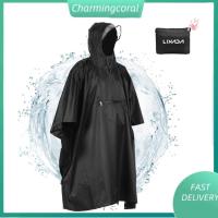 ราคา th2-Lixada Hooded Rain Poncho เสื้อกันฝนกันน้ําเสื้อแจ็คเก็ตรอบ Rain Cover สําหรับกลางแจ้ง Camping เดินป่าตกปลา (25890325752)