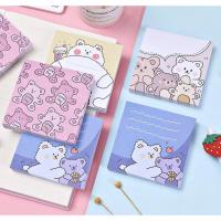 ราคา กระดาษโน๊ต กาวในตัว กระดาษโน๊ตลายน่ารัก การ์ตูนหมี กระดาษโน้ตเมโม กระดาษโน้ตเเฟชั่น โพสต์อิทโน้ต 1 เล่มมี 100 แผ่น (4249890353)