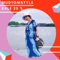 ราคา ชุดเดรสมัดย้อมคอกระเหรี่ยง (2718215088)
