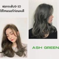 ราคา ashgreenโทนเทาหม่นเขียว,ทรีทเม้นท์เปลี่ยนสีผม(ash+shamrock) (10557924400)