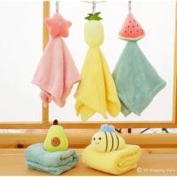 ราคา พร้อมส่งผ้าเช็ดมือแบบแขวน หัวตุ๊กตา ผ้าเช็ดมือลายการ์ตูน (3441262517)