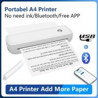 ราคา A4 Thermal Printer A80 Portable Printer Bluetooth Wireless Support Windows/Android/Mac (24079573729)