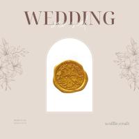 ราคา Gold Wedding Wax seal stamp ✨ ครั่งสีทองสำหรับงานแต่งงาน ที่ปิดผนึกซองจดหมาย ราคาถูก (29423193859)