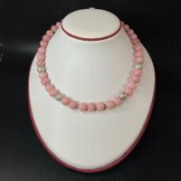 ราคา สร้อยคอหินพิ้งค์โอปอล (Pink Opal) หินหายาก ตะขอเงินแท้ Sv925 (25580431402)